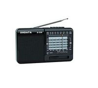 XHDATA D-328 Poste Radio Transistor Radio Portable Lecteur MP3 Support TF Carte FM AM SW Radio Pleine Bande (Noir)