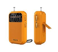 XHDATA D220 Radio Portable FM/AM/SW, Mini Radio à Piles Survie (AA) avec Haute Performance Réception, TransistorRadio pour Cadeau, Famille, Séniors(Orange)