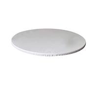 XHDZSW Nappe Transparente Ronde, Protège Table élastiqué Tout Autour,Imperméables, Nappe Ajustée Antidérapante avec Revêtement en Polyester (Blanc,Ronde 70cm)