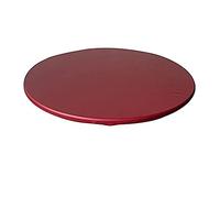 XHDZSW Nappe Transparente Ronde, Protège Table élastiqué Tout Autour,Imperméables, Nappe Ajustée Antidérapante avec Revêtement en Polyester (Rouge,Ronde 60cm)