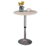 XHDZSW Protège Table Rond, Protège Table élastiqué Tout Autour,Imperméables,Nappe Ajustée Antidérapante avec Revêtement en Polyester (Blanc-crème,Ronde 60cm)