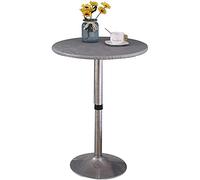 XHDZSW Protège Table Rond, Protège Table élastiqué Tout Autour,Imperméables,Nappe Ajustée Antidérapante avec Revêtement en Polyester (Gris,Ronde 70cm)