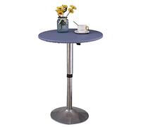 XHDZSW Protège Table Rond, Protège Table élastiqué Tout Autour,Imperméables,Nappe Ajustée Antidérapante avec Revêtement en Polyester (Bleu,Ronde 60cm)