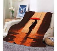 XHENTAI Blanket Super Soft Throw Blankets The Person Holding The Umbrella for Bed Sofa Car Living Room Bedroom 100x130cm