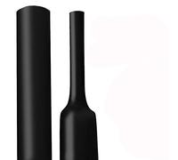 XHF Gaine thermorétractable étanche de 30 mm 3:1 de qualité marine avec revêtement adhésif pour isolation contre l'humidité, la corrosion et les fuites d'air, 1,2 m Noir