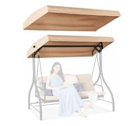 XHHBS Auvent de balançoire d'extérieur, Couverture supérieure de Remplacement, Couverture de hamac étanche for 2 et 3 Places, for Jardin, Patio, Porche(156x125cm/61.4x49inch)