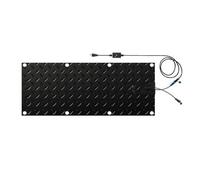 XHHBS Tapis de passerelle chauffés chauffés extérieurs, Tapis de Fusion de Neige Non GLIP(Black-1 Pcs,12x24in)