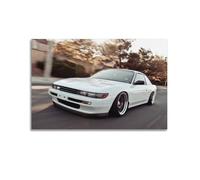 XHHOKA JDM Poster de voiture de sport Silvia S13 - Position rétro - Culture japonaise des années 90 - Coucher de soleil - Toile décorative - 30 x 45 cm