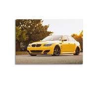 XHHOKA Poster de voiture de sport E60 M5 personnalisé - Coucher de soleil phosphorescent - Pour les amateurs d'automobile - Toile décorative et murale - 40 x 60 cm