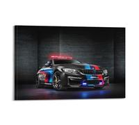 XHHOKA Poster décoratif sur le thème des courses de voitures de sécurité M4 Coupé MotoGP avec pièces de performance M 30 x 45 cm