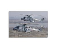 XHHOKA Poster NH90 - Hélicoptères de combat - Impression sur toile décorative - 50 x 75 cm
