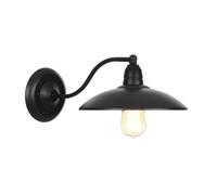 XHJL Applique murale industrielle en fer noir lampe murale rustique d'intérieur Lampes murales vintage pour chambre, salon, maison de campagne, couloir