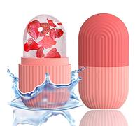 XHJRI Rouleau de massage à glace pour le visage, les yeux et le cou, conditionnement naturel et soin de la peau, dégonfle les poches, réduit la douleur migraine, moule à glace en silicone