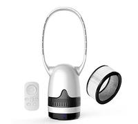 XHKJGS 2 po Purificateur d'air Purificateur Bladeless Tower Ventilateur, Tour avec Cercle de Vent Pliable pour Le Bureau à Domicile, 120 ° Oscillant Plancher à Distance Debout, 8 Vitesses,