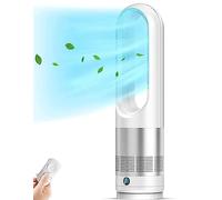 XHKJGS 23 "Ventilateur de Tour Moderne sans Lame, oscillant à 80 ° pour Un Usage du Bureau à Domicile, Refroidissement Silencieux avec minuterie 8h, télécommande électrique sans Feuille, 8