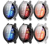 xhKJO 6 Pièce Coque Protecteur Case pour Huawei Watch GT Runner 2 Case, Silicone Plating PC étui Housse Cover Transport, Étui Ultra Mince Antichoc Etui Shell pour Huawei Watch GT Runner 2 (Color)