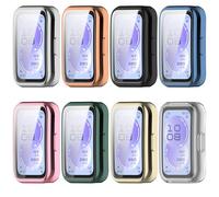 xhKJO 8 Pièces Coque Protecteur Case pour Huawei Band 11 Case, Silicone TPU étui Housse Cover Transport, Étui Ultra Mince Portable Antichoc Etui Shell pour Huawei Band 11 NFC Accessoires (Color)