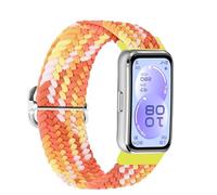 xhKJO Bracelets de Montres pour Huawei Band 11 Pro Sangle, Flip Strap Bracelets Bande avec Fermoir Nylon Sangle Armband Bracelet de Remplacement pour Huawei Band 11 Watch Accessoires (orange 1)