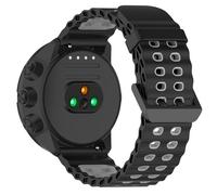 xhKJO Bracelets de Montres pour Suunto 9,Silicone Sangle Strap Bande avec Fermoir Sangle Bracelet de Remplacement pour Suunto 7 / Spartan Sport/Spartan Sport Wrist HR / 9 Baro/ D5 (gris noir)