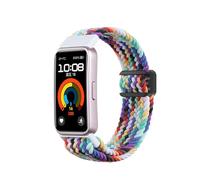 xhKJO Bracelets de Remplacement pour Huawei Band 9 /Huawei Band 8 Sangle, Bracelets de Montres, Nylon Strap Bande avec Fermoir Sangle de pour Huawei Band 9 NFC/Huawei Band 8 NFC Watch (arc-en-ciel)