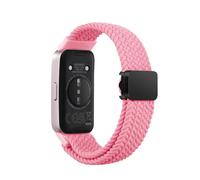 xhKJO Bracelets de Remplacement pour Huawei Band 9 /Huawei Band 8 Sangle, Bracelets de Montres, Nylon Strap Bande avec Fermoir Sangle de pour Huawei Band 9 NFC/Huawei Band 8 NFC Watch (pink)