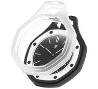 xhKJO Coque Protecteur Case pour Swatch Royal Pop Watch Case, Silicone Plating TPU étui Housse Cover Transport, Étui Ultra Mince Portable Antichoc Etui Shell pour Swatch x AP Royal Pop (Clair)