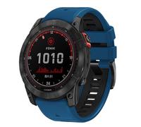 xhKJO Sangle pour Garmin Fenix 7 Pro/Fenix 7 Strap, 22mm Fermoir Flip Bracelets de Montres Bande avec Silicone Armband Bracelet de Remplacement pour Garmin Epix Gen 2 / Quatix7 Pro (bleu noir)