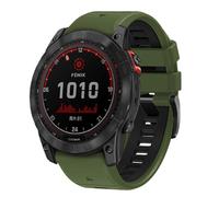 xhKJO Sangle pour Garmin Fenix 7 Pro/Fenix 7 Strap, 22mm Fermoir Flip Bracelets de Montres Bande avec Silicone Armband Bracelet de Remplacement pour Garmin Epix Gen 2 / Quatix7 Pro (vert noir)