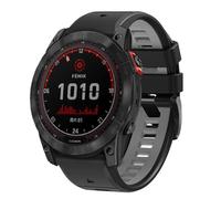 xhKJO Sangle pour Garmin Fenix 7 Pro/Fenix 7 Strap, 22mm Fermoir Flip Bracelets de Montres Bande avec Silicone Armband Bracelet de Remplacement pour Garmin Epix Gen 2 / Quatix7 Pro (noir gris)