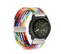 xhKJO Sangle pour Garmin Fenix 8 43mm Bracelets,20mm Watchband Strap Bracelets de Montres Bande Nylon Armband Bracelet de Remplacement pour Garmin Fenix Epix Pro 42mm / Amoled 43mm (arc en ciel)