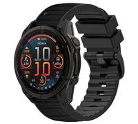 xhKJO Sangle pour Garmin Fenix 8 51mm / Enduro 3, Nylon Véritable Bracelets de Montres Watchband Strap Bande Fermoir Bracelet de Remplacement pour Garmin Epix Pro 51 mm / D2 Mach 1 Pro 51mm (noir)
