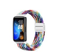 xhKJO Sangle pour Huawei Band 10 9 8 Bracelets de Montres,Fermoir Flip Strap Bracelets Bande avec Nylon Sangle Armband Bracelet de Remplacement pour Huawei Band 10 9 8 Accessoires (arc en ciel)