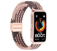 xhKJO Sangle pour Huawei Band 10 9 8 Bracelets de Montres,Fermoir Flip Strap Bracelets Bande avec Nylon Sangle Armband Bracelet de Remplacement pour Huawei Band 10 9 8 Accessoires (violet)