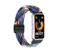 xhKJO Sangle pour Huawei Band 10 9 8 Bracelets de Montres,Fermoir Flip Strap Bracelets Bande avec Nylon Sangle Armband Bracelet de Remplacement pour Huawei Band 10 9 8 Accessoires (jean)