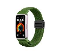 xhKJO Sangle pour Huawei Band 10 9 8 Bracelets de Montres,Fermoir Flip Strap Bracelets Bande avec Nylon Sangle Armband Bracelet de Remplacement pour Huawei Band 10 9 8 Accessoires (vert 2)