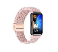 xhKJO Sangle pour Huawei Band 10 9 8 Bracelets de Montres,Fermoir Flip Strap Bracelets Bande avec Nylon Sangle Armband Bracelet de Remplacement pour Huawei Band 10 9 8 Accessoires (rose 1)