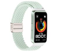 xhKJO Sangle pour Huawei Band 10 9 8 Bracelets de Montres,Fermoir Flip Strap Bracelets Bande avec Nylon Sangle Armband Bracelet de Remplacement pour Huawei Band 10 9 8 Accessoires (vert)