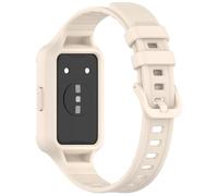 xhKJO Sangle pour Huawei Band 11 Strap, Fermoir Bracelets de Montres Bracelets Bande avec Silicone Sangle Armband Bracelet de Remplacement pour Huawei Band 11 NFC Watch Accessoires (beige)