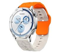 xhKJO Sangle pour Suunto Vertical 2 Strap, Fermoir Flip Bracelets de Montres Bracelets Bande avec Silicone Sangle Armband Bracelet de Remplacement pour Suunto Vertical 2 Accessoires (orange beige)