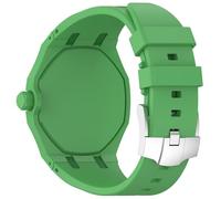 xhKJO Sangle pour Swatch Royal Pop Strap, Fermoir Bracelets de Montres Bracelets Bande avec Silicone Sangle Armband Bracelet de Remplacement pour Swatch x AP Royal Pop (vert, crown at 12 o’clock)