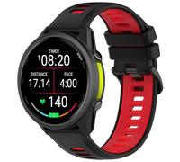 xhKJO Silicone Bracelet de Remplacement pour Garmin Forerunner 970, 22mm Bracelets de Montres Watchband Sangle Strap Bande Fermoir Armband Sangle pour Garmin Forerunner 970 Watch (rouge noir)