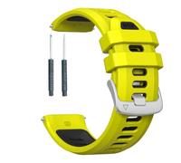 xhKJO Silicone Bracelet pour Garmin Forerunner 970 Sangle,22mm Silicone Fermoir Déployant Strap Bracelets de Montres Bande Armband Bracelet de Remplacement pour Garmin Forerunner 970 (noir citron)