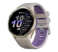xhKJO Silicone Bracelet pour Garmin Forerunner 970 Sangle,22mm Silicone Fermoir Déployant Strap Bracelets de Montres Bande Armband Bracelet de Remplacement pour Garmin Forerunner 970 (violet gris)