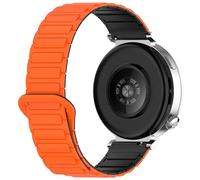 xhKJO Silicone Bracelets de Montres pour Oppo Watch X2 Mini Bracelets, Silicone Sangle Flip Strap Bande avec Fermoir Sangle Armband Bracelet de Remplacement pour Oppo Watch X2 Mini (noir orange)