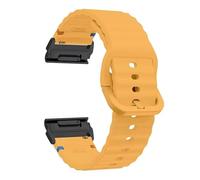 xhKJO Silicone Bracelets pour Garmin Fenix E 47mm / Garmin Fenix 8 47mm / Fenix 7 Pro/Epix Pro Gen 2, 22mm Strap Sangle pour Garmin Epix Pro 47mm / Garmin Instinct 2 / Epix Gen 2 (jaune)
