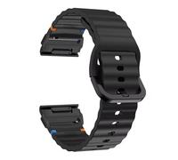 xhKJO Silicone Bracelets pour Garmin Fenix E 47mm / Garmin Fenix 8 47mm / Fenix 7 Pro/Epix Pro Gen 2, 22mm Strap Sangle pour Garmin Epix Pro 47mm / Garmin Instinct 2 / Epix Gen 2 (noir)