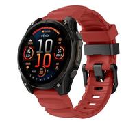 xhKJO Silicone Bracelets pour Suunto Run Strap, Bracelets de Montre, Silicone Bracelets de Montre Bande Fermoir Sangle pour Suunto Race/Race S/Ocean / 9 Peak / 9 Peak Pro Watch (rouge)