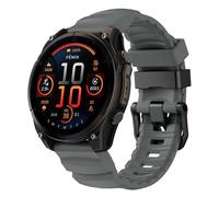 xhKJO Silicone Bracelets pour Suunto Run Strap, Bracelets de Montre, Silicone Bracelets de Montre Bande Fermoir Sangle pour Suunto Race/Race S/Ocean / 9 Peak / 9 Peak Pro Watch (gris)
