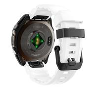 xhKJO Silicone Bracelets pour Suunto Run Strap, Bracelets de Montre, Silicone Bracelets de Montre Bande Fermoir Sangle pour Suunto Race/Race S/Ocean / 9 Peak / 9 Peak Pro Watch (blanc)