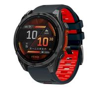 xhKJO Silicone Sangle Bracelets pour Suunto Run Bracelets, Bracelets de Montre, Bracelets de Montre Bande Fermoir Strap pour Suunto Race/Race S/Ocean / 9 Peak / 9 Peak Pro Watch (rouge noir)